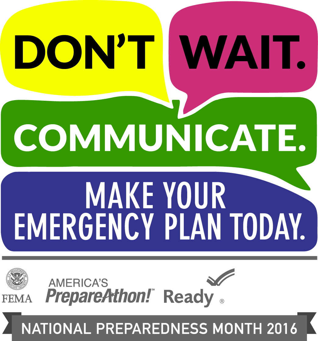 Image - Don't Wait. Communicate. Make Your Emergency Plan Today.