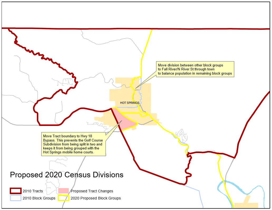 Map - proposed 2020 census division change
