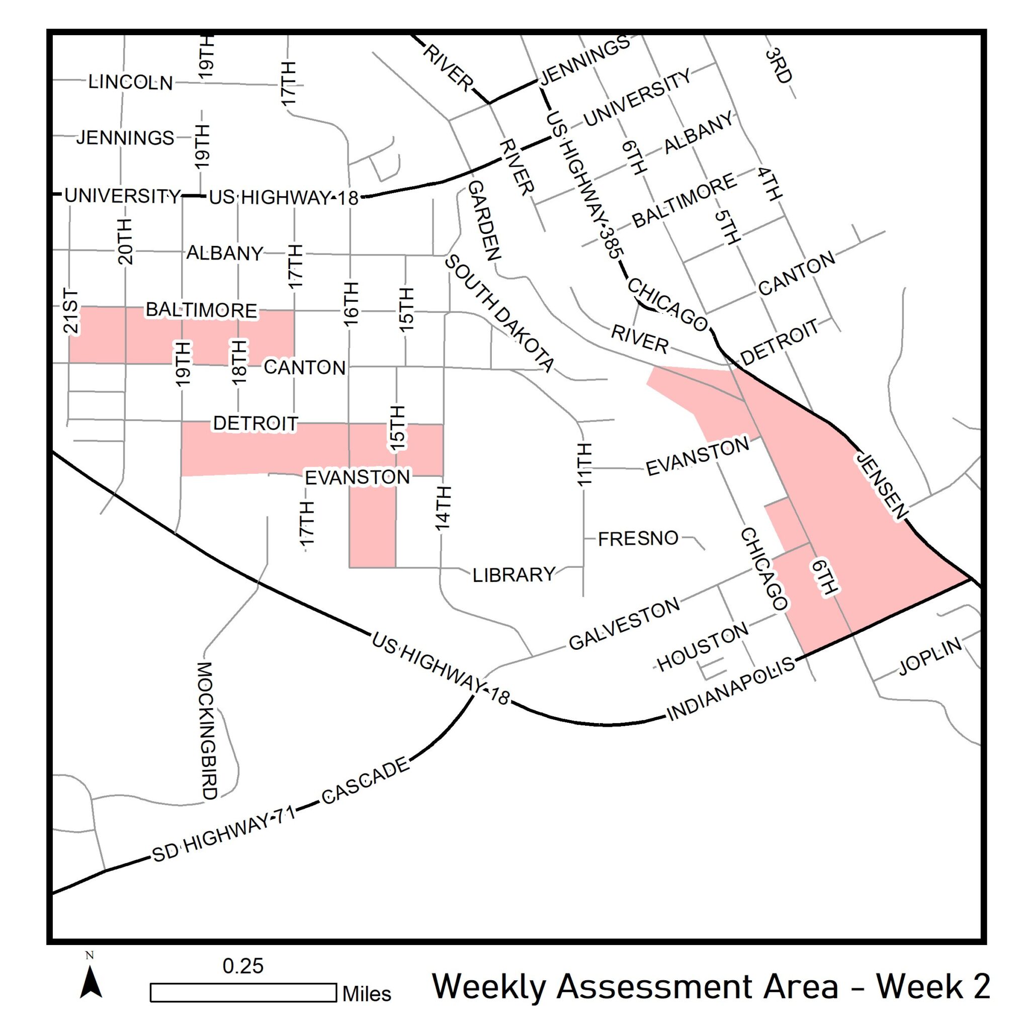 Weekly Assessment Area Week 2 Fall River County, South Dakota