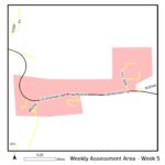 Map of reassessment area for the week of August 1st 2022.