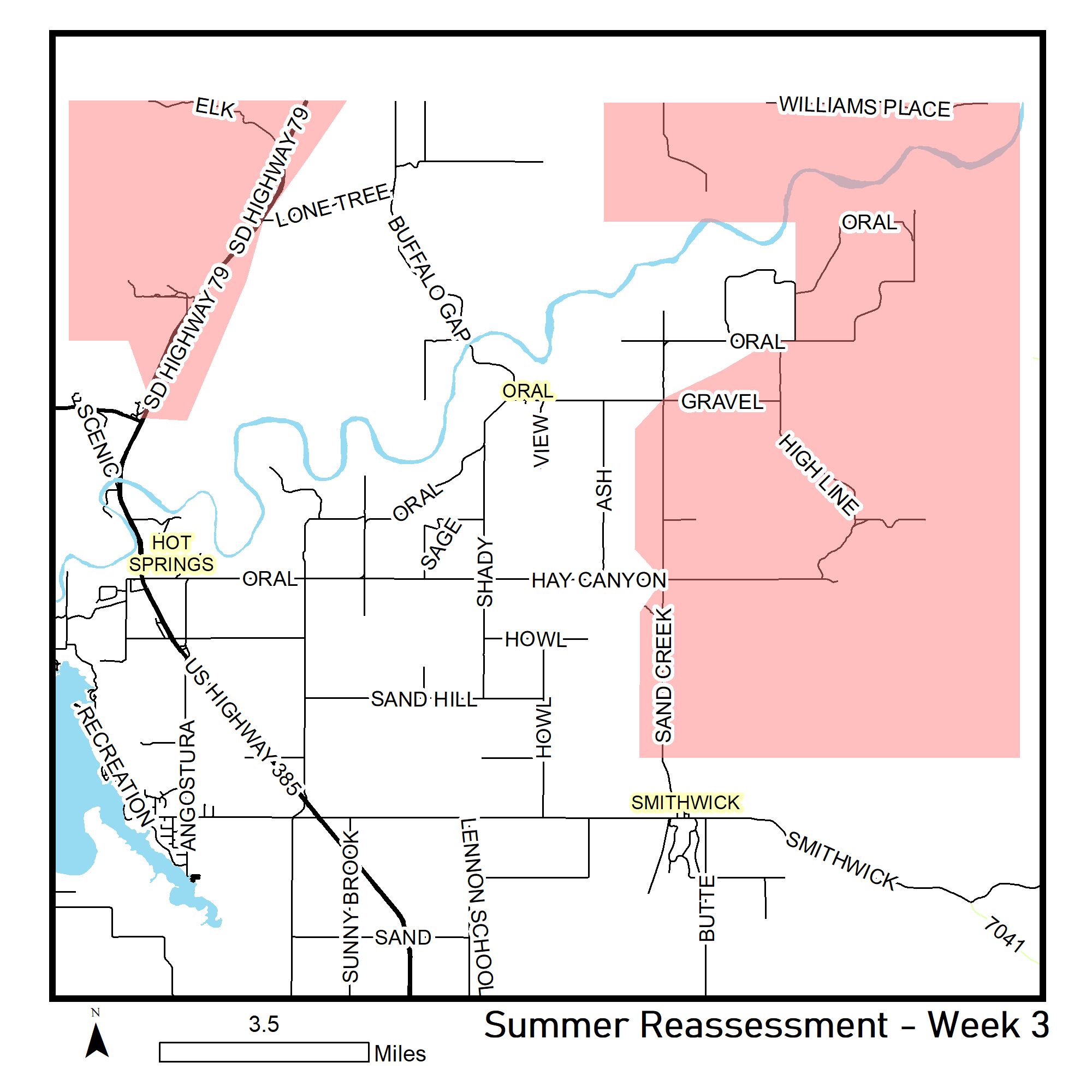 Summer Reassessment Week 3 (updated) Fall River County, South Dakota