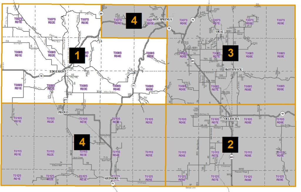 Road Maintenance Hearing - Northwest - Fall River County, South Dakota