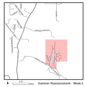 Map of additional properties being visited on the week of August 12th 2024.