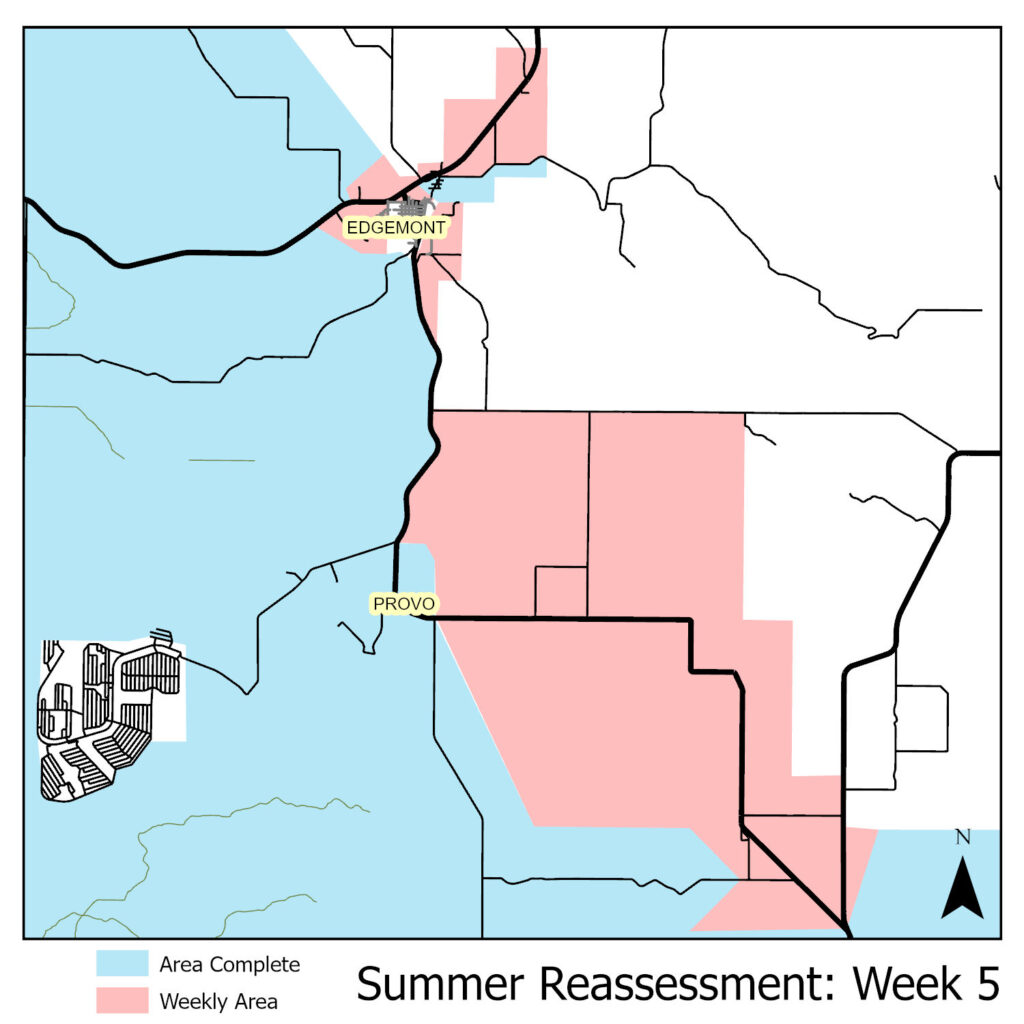 Map of reassessment area for week of June 16th outside of Edgemont
