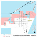 Map of reassessment area for week of July 14th, showing parts of the City of Edgemont north of C Street and west of 8th Avenue.