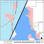 Reassessment areas for the week of August 11th, 2025. A couple of blocks in Edgemont south of H street. Also, the eastern side of Angostura Lake for buildings located on State land and the Wolff's Mobile Home Court.