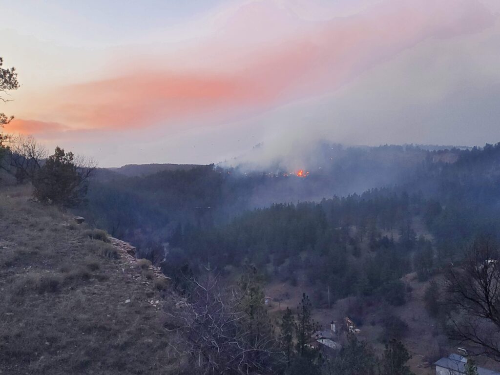 Hot Brook Fire at about 7pm on March 12th.
